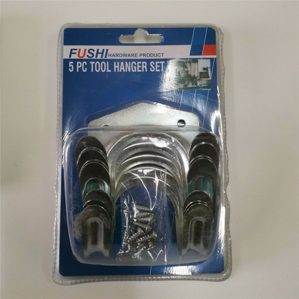 5pcs Tool Hanger Hooks Tools Hang Garage Shed Hanging Bracket Garden Storage