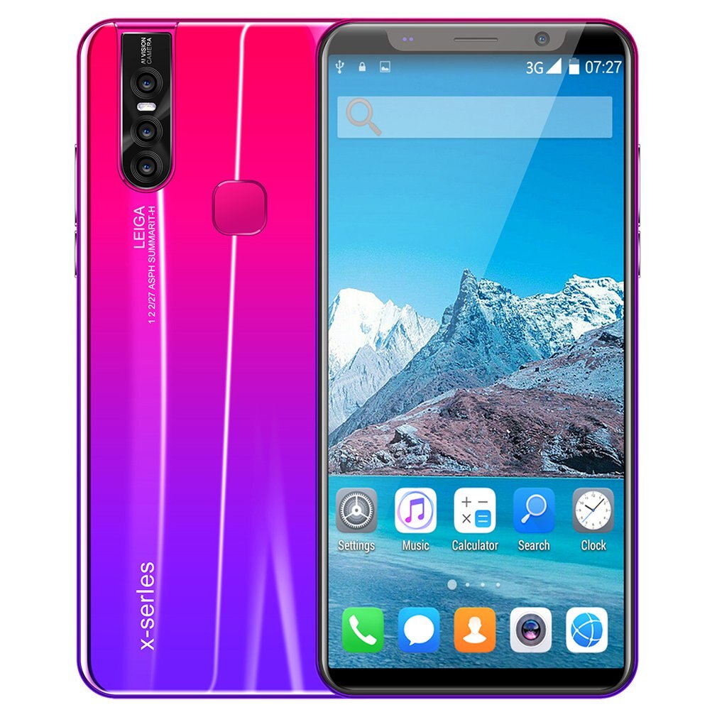 EU/UNS X27 Plus Smartphone 512Mb + 4G 200W Allgemeine-Zweck Große Gerade Bildschirm Quad-Core Smartphone Dual Karte Dual-Standby: red / Euro