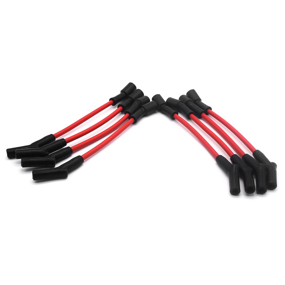 Cables de bujía de alto rendimiento (extremo curvado) de 10mm, compatibles con SI-AT38006 LSx LS1 LS2 LS3 LS6 LS7