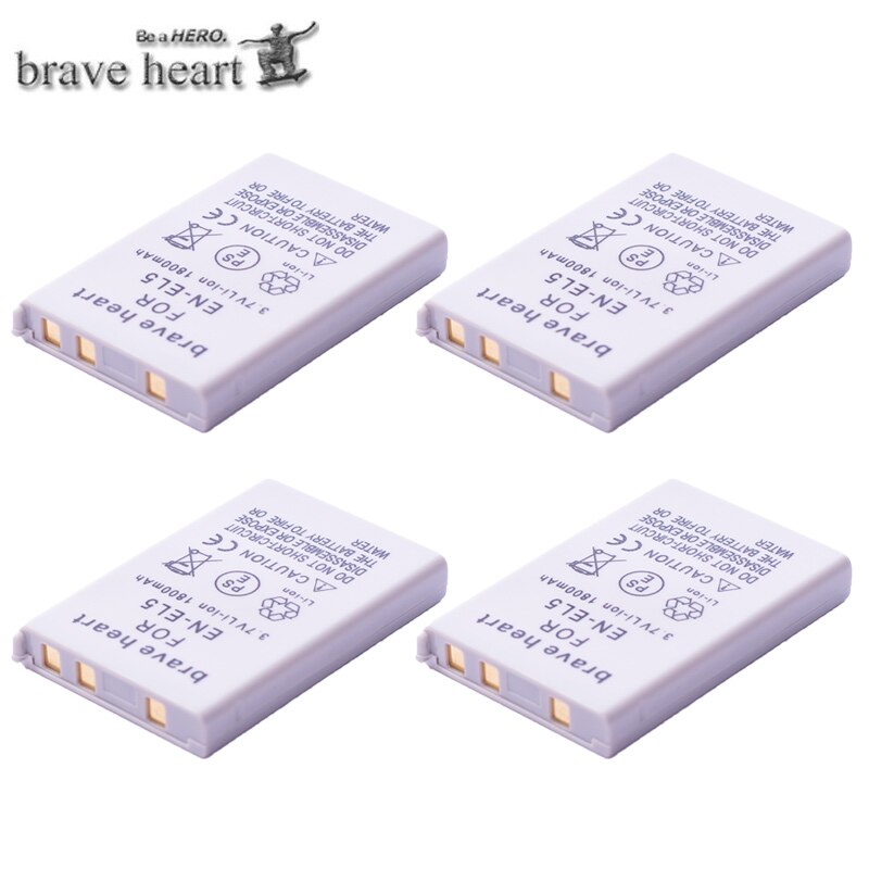 EN-EL5 ENEL5 En El5 Li-ion Rechargeable Battery pack For Nikon Camera Coolpix P80 P90 P100 P500 P510 P520 camera accessories: 4battery