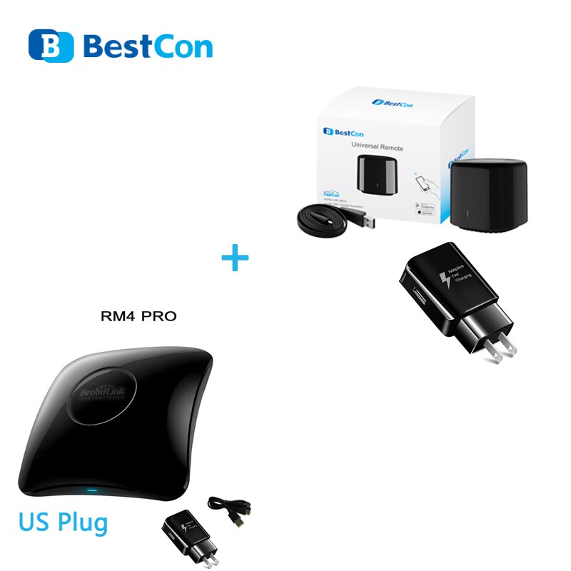 Broadlink rm4 pro/bestcon rm4c mini automação residencial inteligente wifi ir rf controle remoto inteligente universal trabalho com alexa