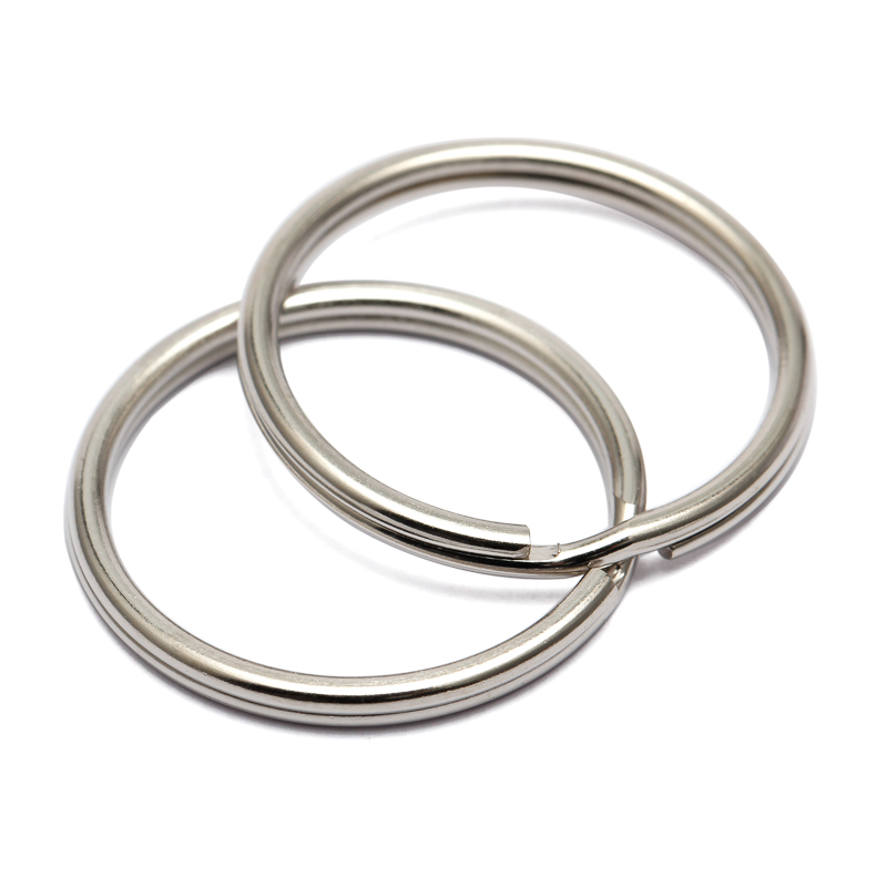 16/20/50mm 50 diy metallnøkkelholder delte ringer unisex nøkkelring nøkkelring nøkkelring tilbehør nøkkelringlaging tilbehør