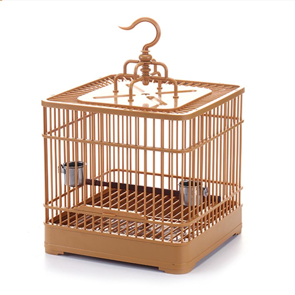 Assembly Bird Cage With Feeder And Waterer Small Pet Bird Full Set Of Plastic Bird House Thrush Parrot Cage