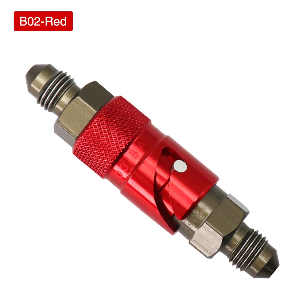 Alocnstar Aluminum AN-3 AN3 Straight Bend Brake Line Fluid Quick Release Connect Fitting Adapter Kit For Kawasaki Ninja DUCATI: B02