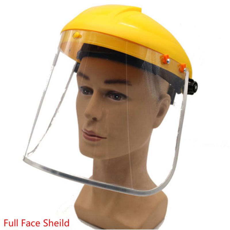 2 Stuks Veiligheid Full Face Shield Clear Full Face Cover Stofdicht Tool Beschermende Pet Materiaal Gezicht Ogen Volledige sheild Cover Maskers