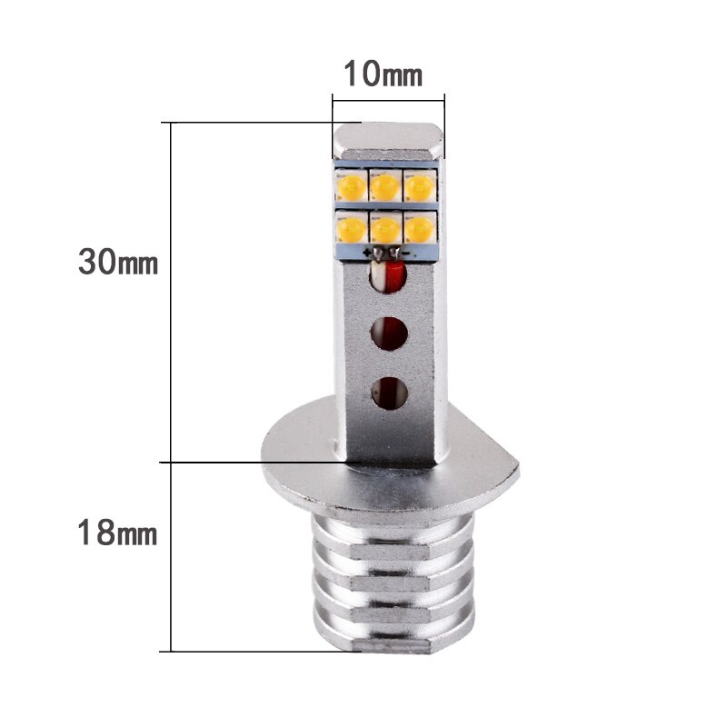 2Pcs H1 Led-lampen Sharp Chip Witte Auto 12-SMD 750LM Drl Dagrijverlichting Mistlampen Auto Leds Auto rijden Lamp 12V-24V