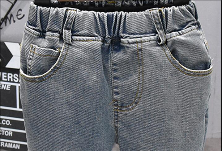 Pantalones vaqueros gruesos de primavera para niños, Jeans de tela vaquera informales para bebés de 2 a 6 años