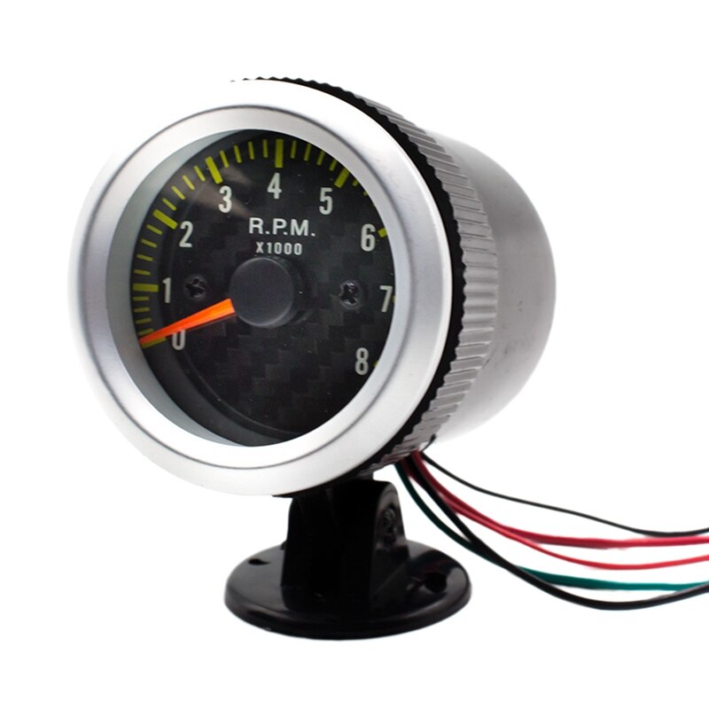Auto-Tachometer Tacho Messgerät 52mm Universal- Auto 12VLED Tacho Meter