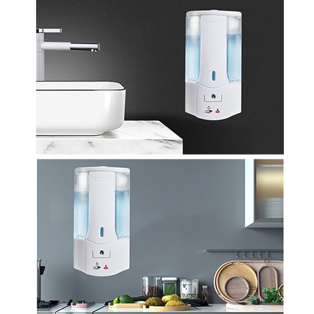 450ml Automatic Soap Dispenser Touchless Smart Sensor Shampoo Detergent Dispenser Wall Mounted Sterilize Bottle For Bathroom