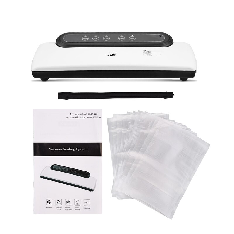 Electric Vacuum Food Sealers kitchen Vacuum Sealer Machine 10pcs Bags Commercial Household Food Saver Vacuum Packing Wet Dry