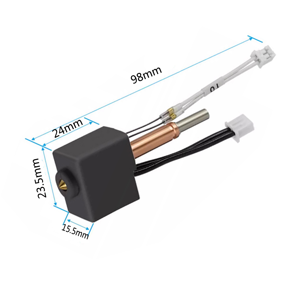 Kit Upgrade for Anycubic Kobra 3 Hotend Kobra 3 Combo Hotend Kit 3D Printer Accessories End Brass Nozzle Thermistor Heating