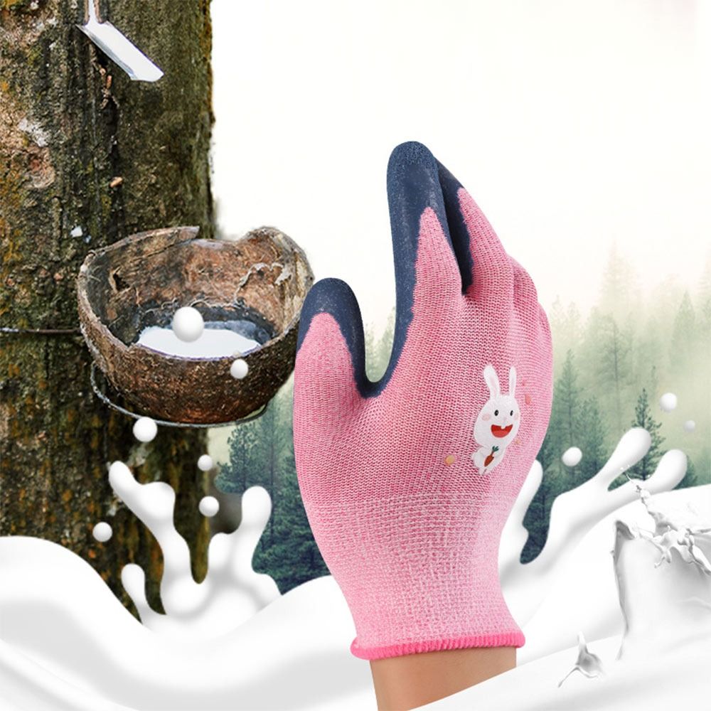 Guantes de trabajo multiusos duraderos para niños, manoplas protectoras de animales de dibujos animados con 13 agujas, guantes de seguridad antideslizantes para jardinería, deshierbe