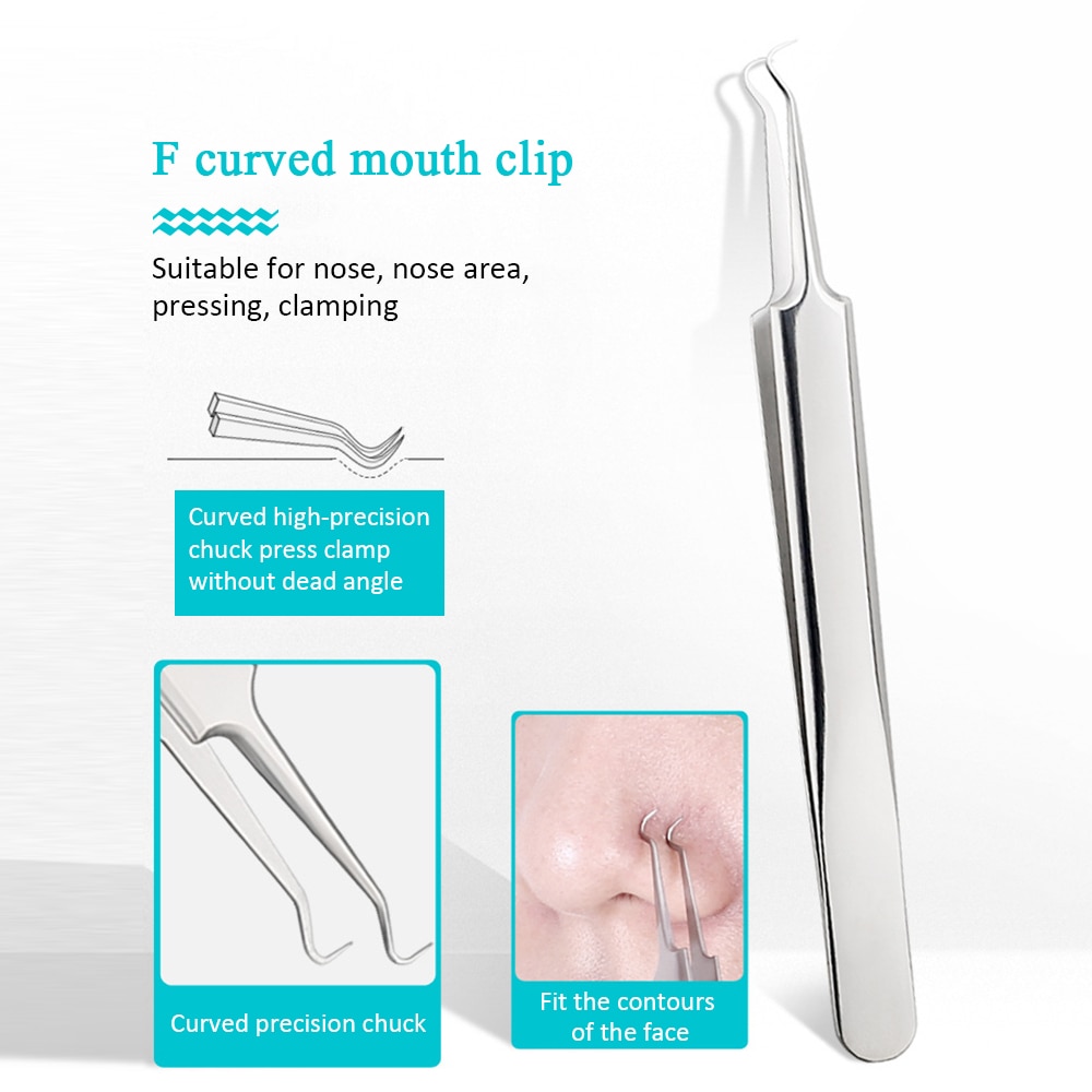 Blackhead Pimple Acne Remover Tool Spoon for Face Cleaning Skin Care Acne Tweezers Comedone Blemish Extractor Needle