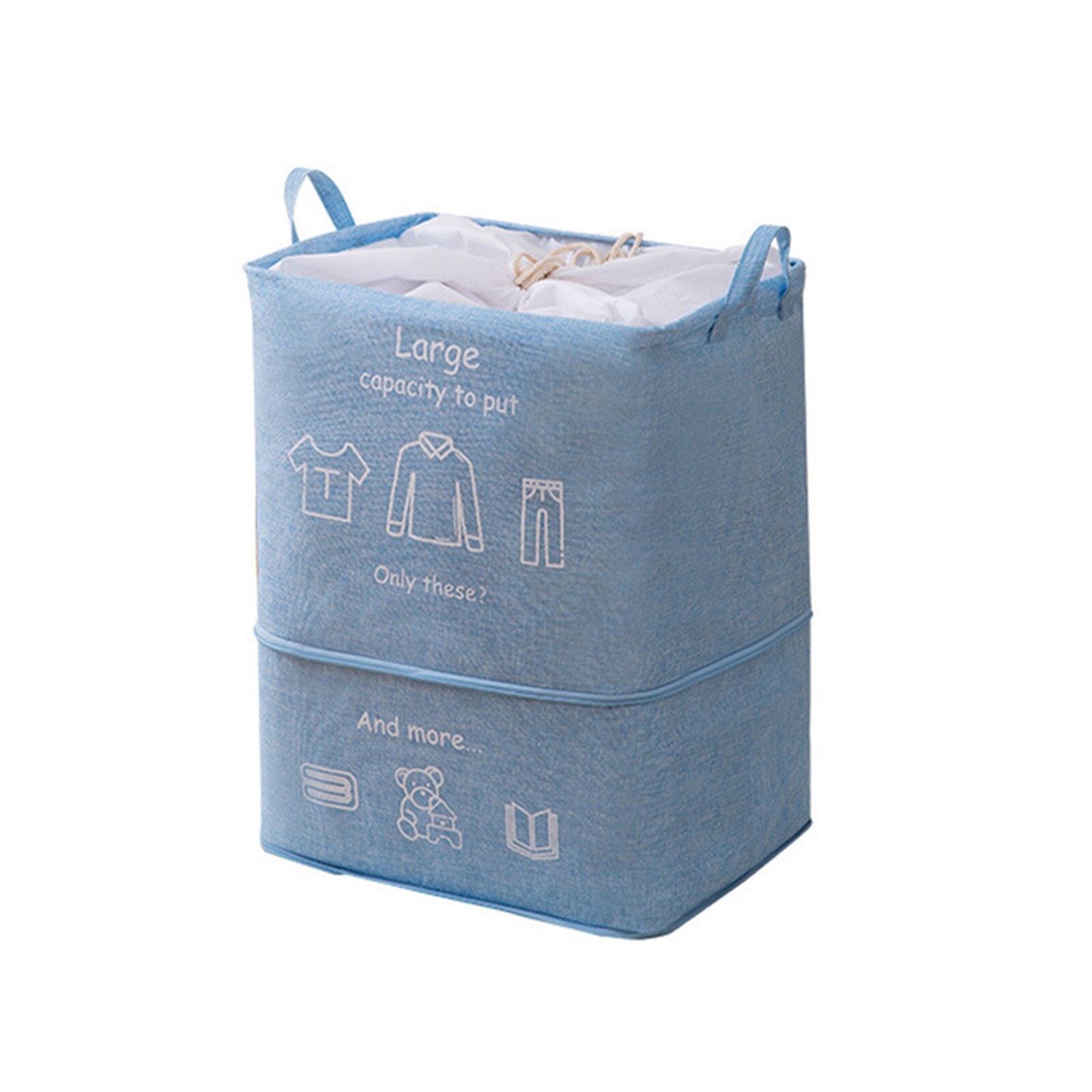 Laundry Baskets With Handles 100L Storage Container Extra Large Heavy Duty Storage Basket With Reinforced Handler For Clothing: B4