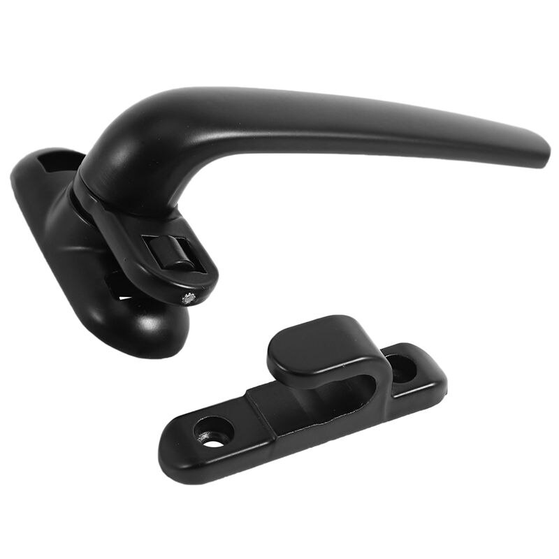 Door and Window Handle Lock Casement Window Lock Wheel Handle Black