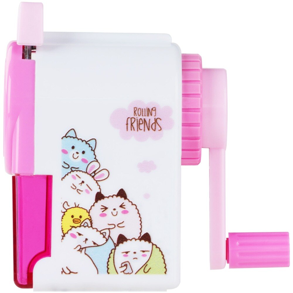 Afilador de lápiz con manivela Deli 0641, máquina coreana, artículos de papelería para estudiantes,