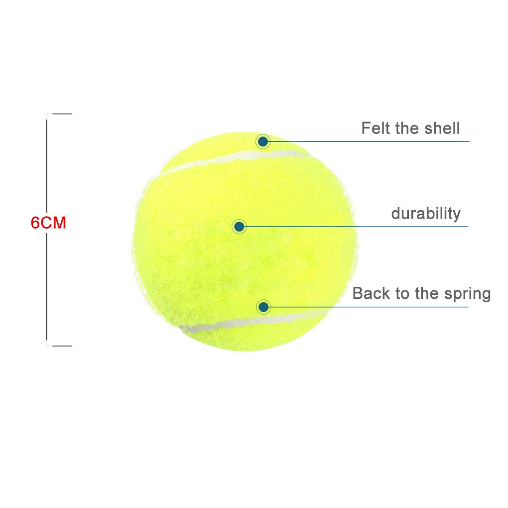 Tennis Balls Rubber Training Practice Ball Elastic Rope Tennis Balls Beginner Single Person Tennis Ball