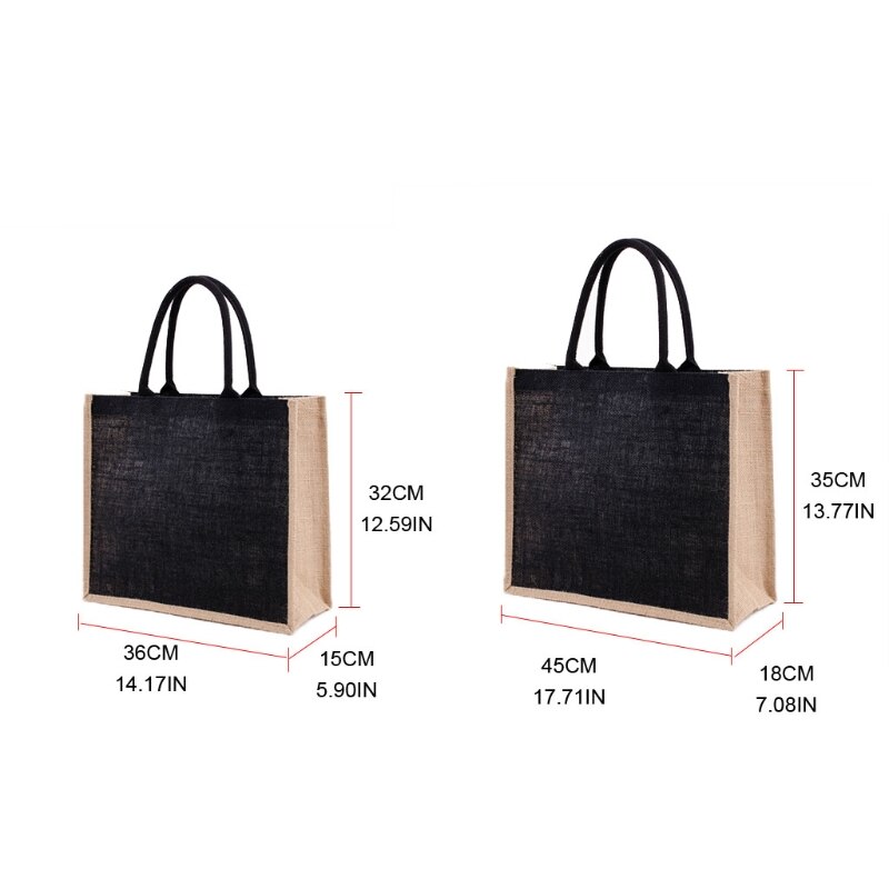 Borsa in tela con interno laminato e manico in morbido cotone, borse per la spesa per donna, borsa regalo per damigella d'onore