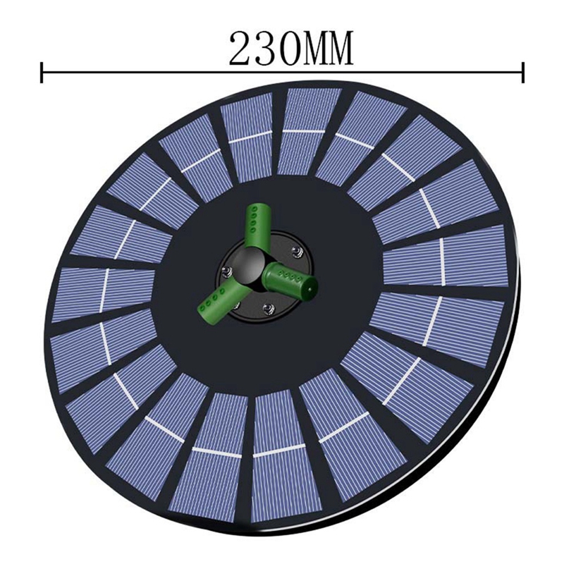 6W zonne-fonteinpomp voor waterveiligheid met snoer, vogelbadfontein op zonne-energie, waterfontein op zonne-energie voor vogelbad