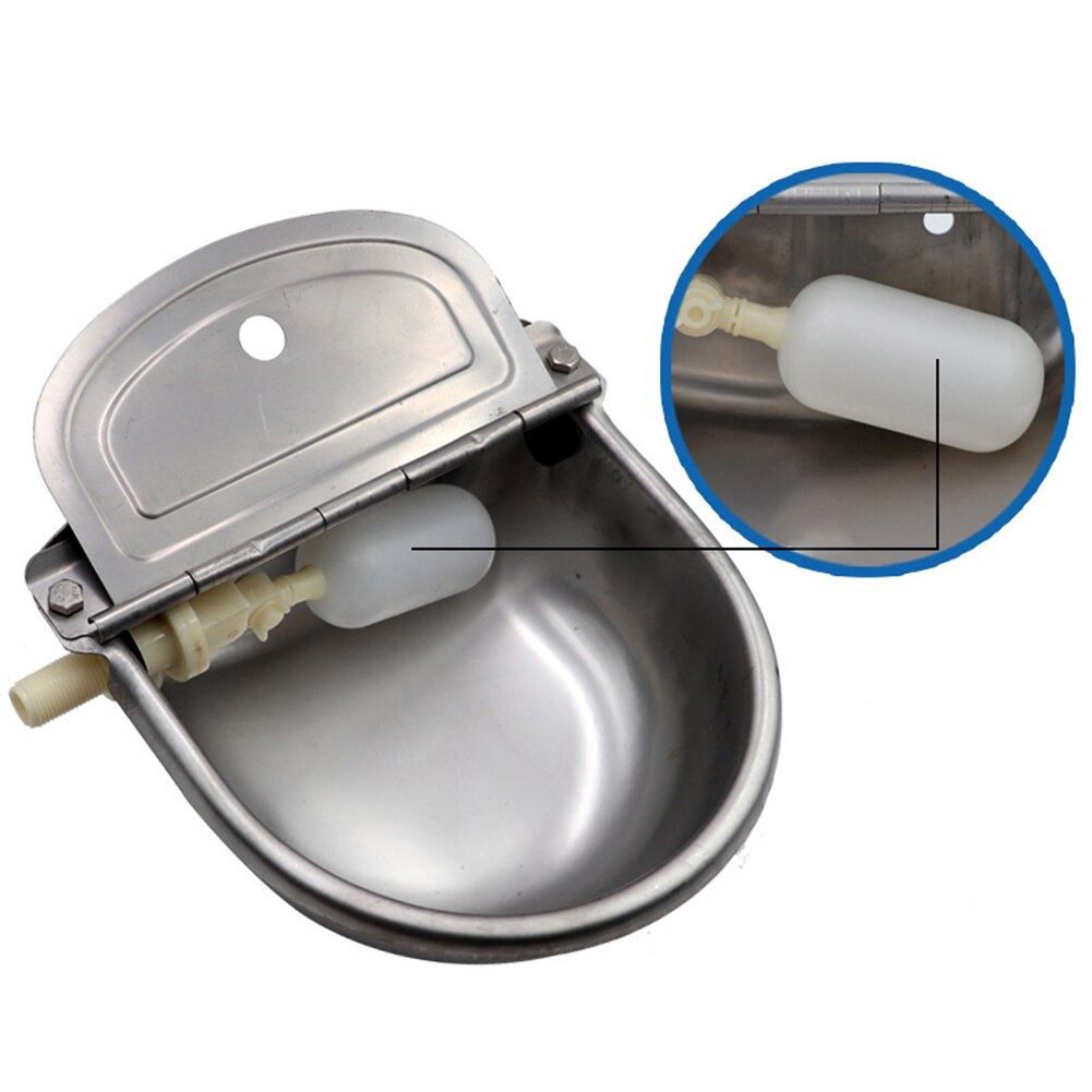 25*25*10cm Edelstahl Wasser Trog Schüssel Automatische Trinken für Pferde Ziegen Schafe Rinder Werkzeug Zubehör