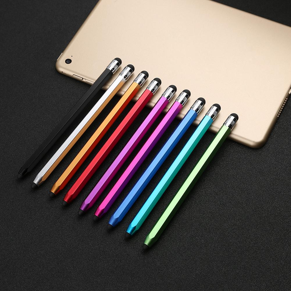 WK129 Siliconen Dual Tips Capacitieve Stylus Pen Touch Screen Tekening Pen Voor Smart Telefoon Tablet Pc Computer Kleurrijke Tablet Pen