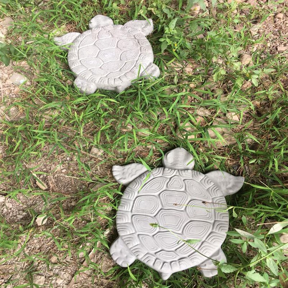 Tool Concrete Cement Outdoor Stepping Stone Manual Reusable Black Driveway Turtle Shape Paving Mold Garden Decor Se27