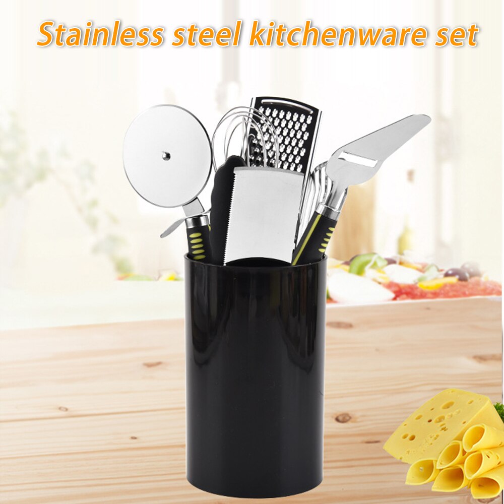 7pcs/8pcs Kitchen Utensils Set with Storage Box Kitchen Tools Gadgets Essentials Stainless Steel Cooking Utensil Set with Handle