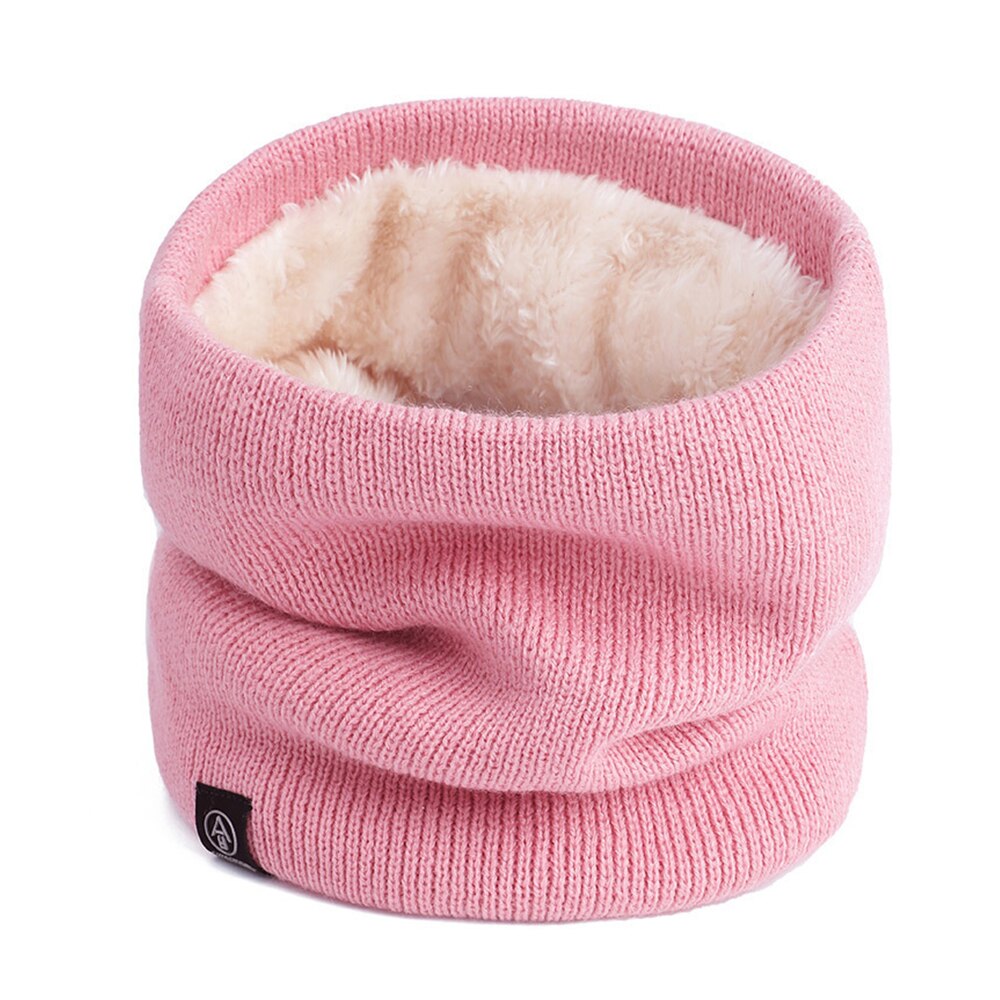 Écharpe en fausse fourrure tricotée unisexe, foulard épais, doux, à boucle circulaire, pour femme et homme, randonnée, cyclisme, escalade, cache-cou, hiver: B7