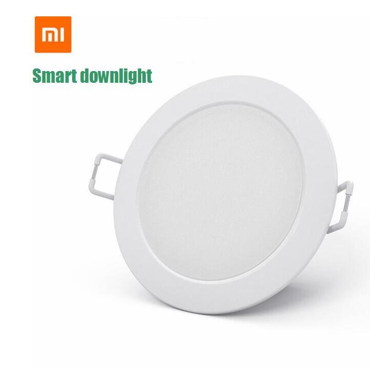 Xiaomi-luz descendente LED inteligente mijia, Wifi o Bluetooth, versión de malla opcional por aplicación remota Mijia, ajuste de temperatura de Color