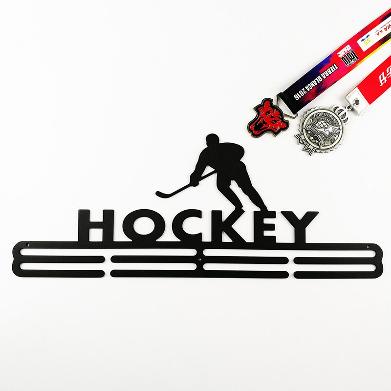 Hockey medal hanger Sport medal display rack Medal holder 40cm L for 32+ medals