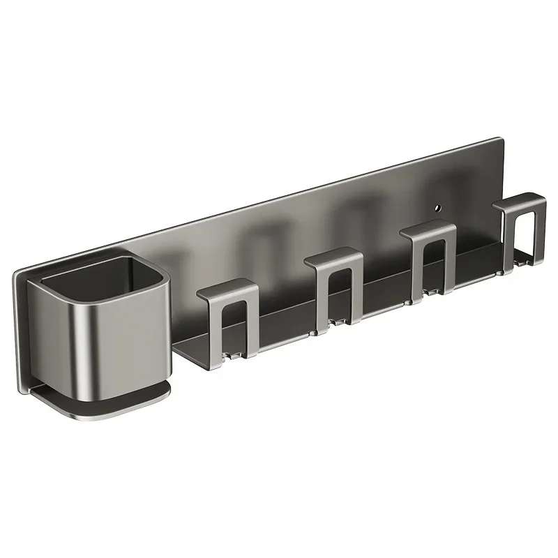 Toothbrush Rack Without Punching Brushing Cup Mouthwash Cup Rack Wall-mounted Bathroom Family Toothbrush Toothbrush Rack