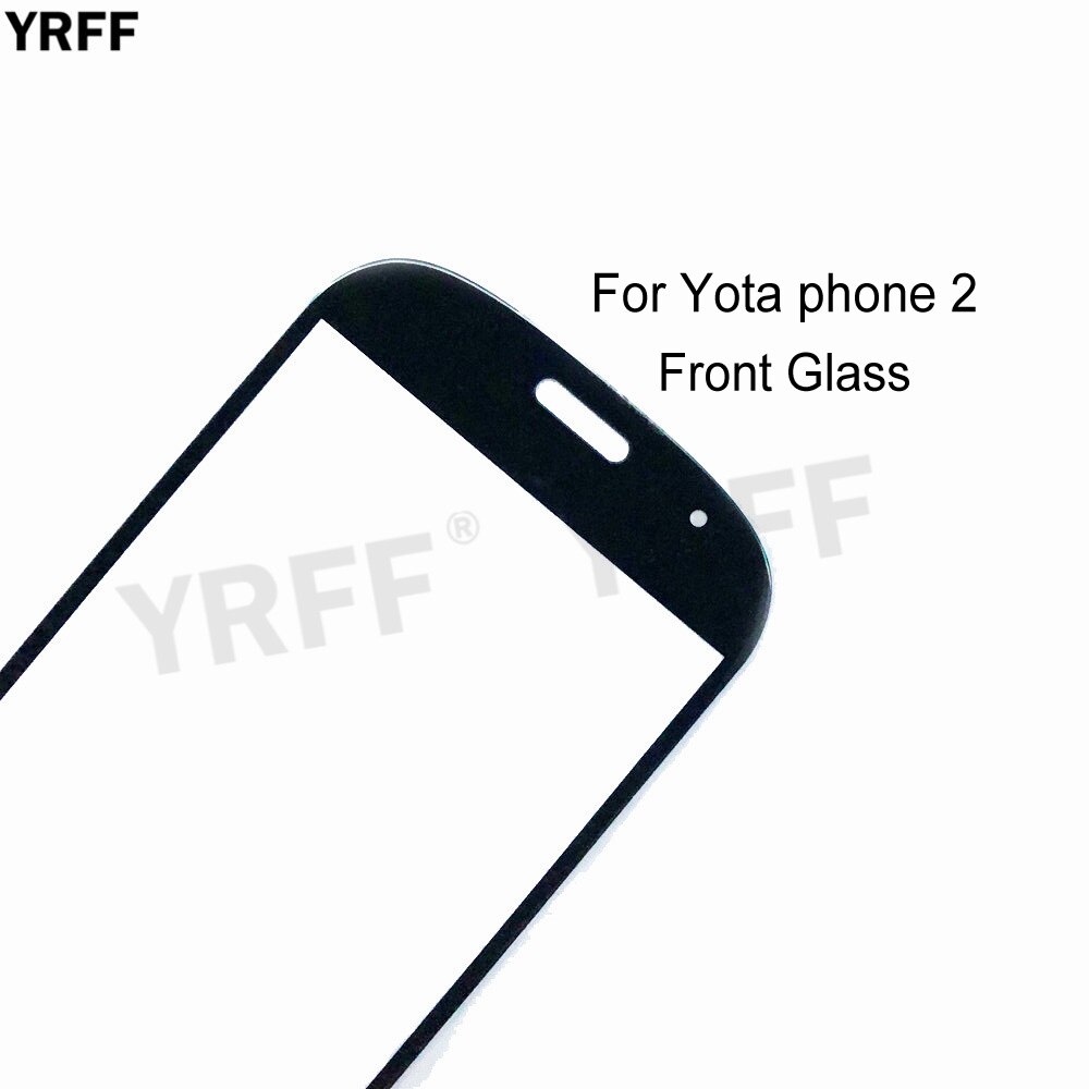 Panel de cristal exterior frontal con pantalla táctil para teléfono Yota 2 YD201 accesorios de herramientas para teléfono