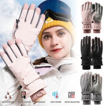Ski Handschoenen Touchscreen Waterdicht Winddicht Winter Vrouwen Snowboard Handschoenen Voor Hardlopen, Fietsen, Workout