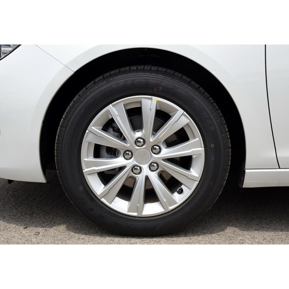 10 st sexkantiga mutterkåpor bultar skydd skruvskydd för peugeot 307 308 408 206 207 c4l c5 ( silver ) a20