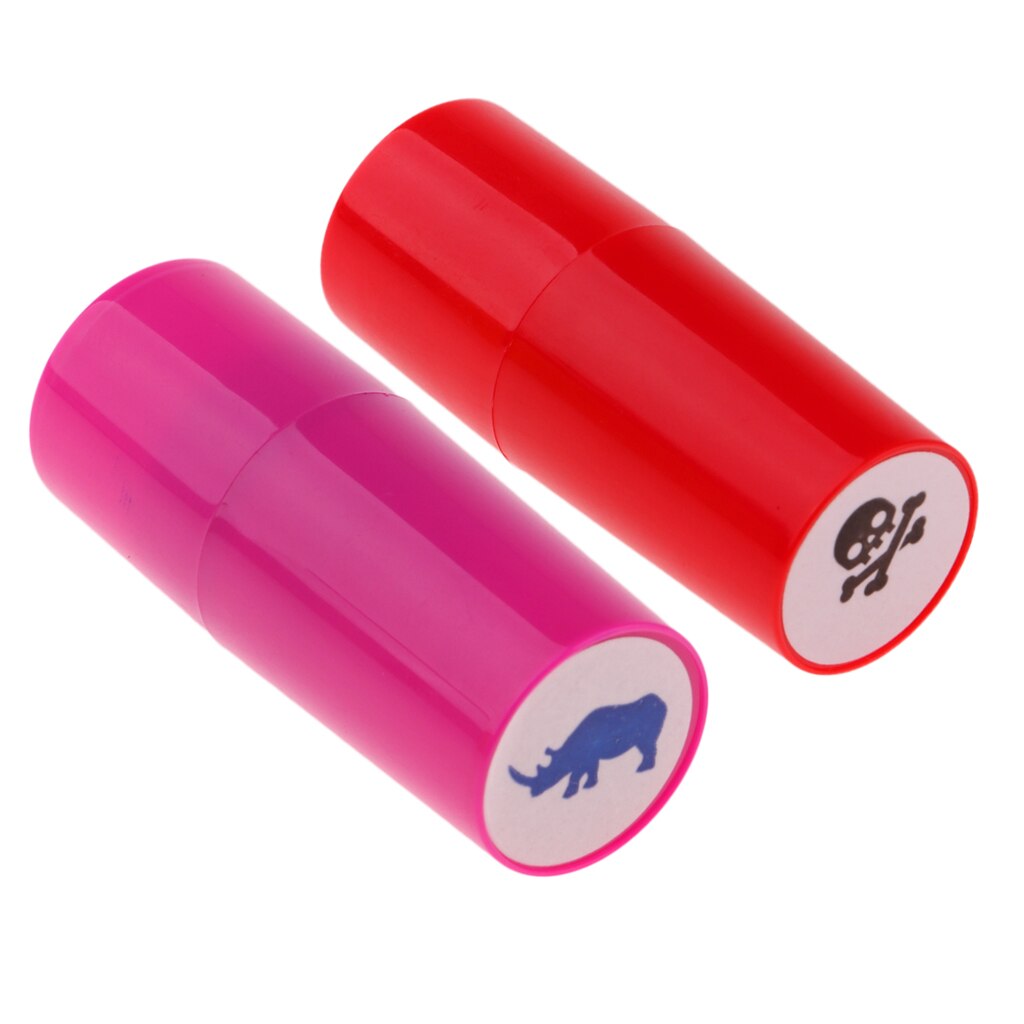 2 pièces/ensemble ABS plastique balle de Golf tampon tampon marqueur Impression joint-longue durée et séchage rapide: Rhinoceros Skull