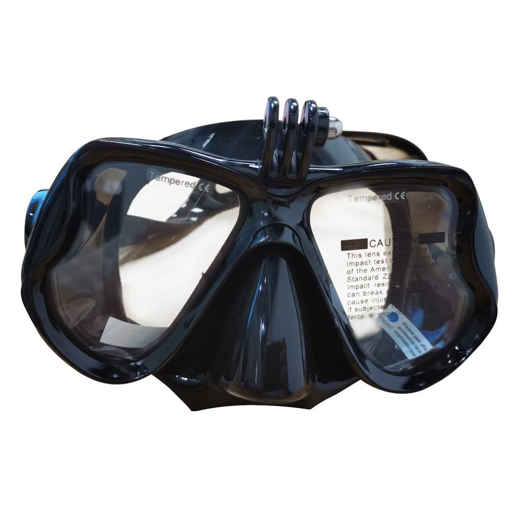 Professionele Onderwater Camera Duikbril Scuba Snorkel Anti-Fog Zwembril Geschikt Voor Standaard Gopro Sport Camera: Rood