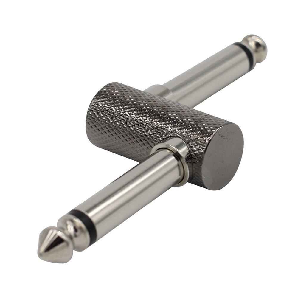 Guitar Pedal Couplers 2 Pack - 1/4 Inch Z-Type Male To Male Effect Pedal Connectors 1/4 Inch Z Type Male To Male Pedal Connectors