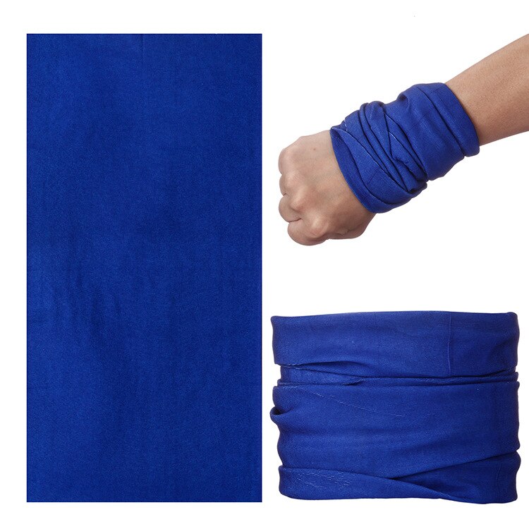 Multifunctional Ghost Skull Head Scarf Neck Warmer Tube Halloween Bandana Headband Neckerchief Magic Headscar Halloween: dark blue