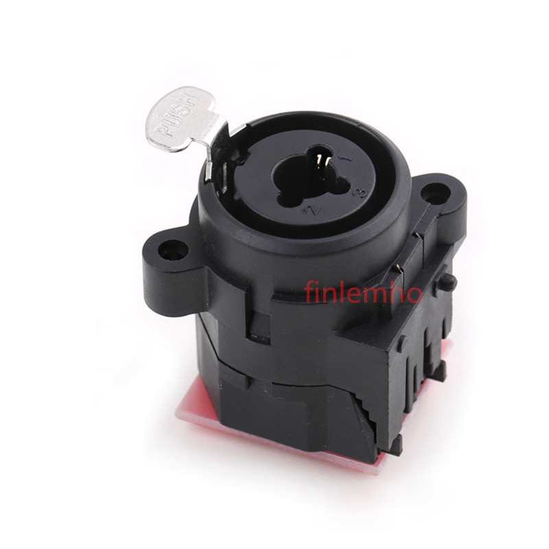 Connecteur Audio XLR/Jack, 1 pièce, châssis hybride, Combo, prise femelle