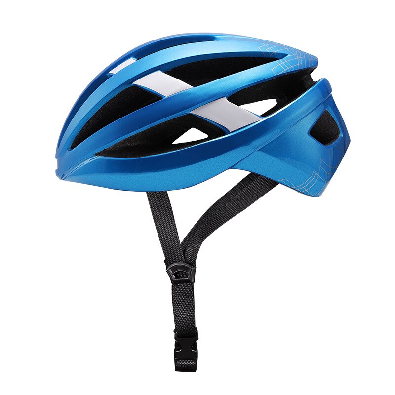 Cycling Helmets With Safety Tail Light Intergrally-molded Bicycle Cap Road Bike MTB Helmet Men Women XC Cascos Ciclismo: blue