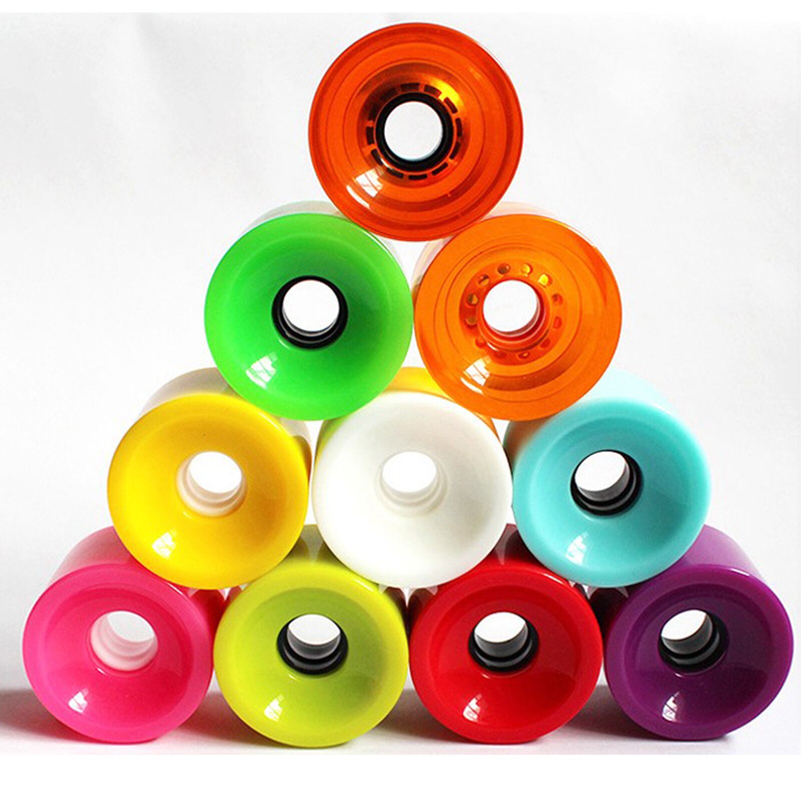 Roues de Skateboard d&#39;une dureté de 4x78a, 70x51mm, pièces bleues pour Longboard
