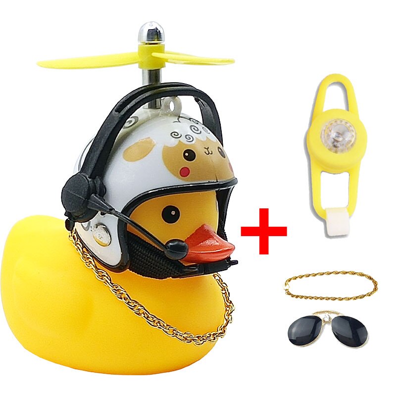 Droga Mtb kaczka dzwonek rowerowy rower kaczka guma z kaskiem Ducky z kaskiem kaczka ładny silnik wiatrowy w samochodzie akcesoria rowerowe