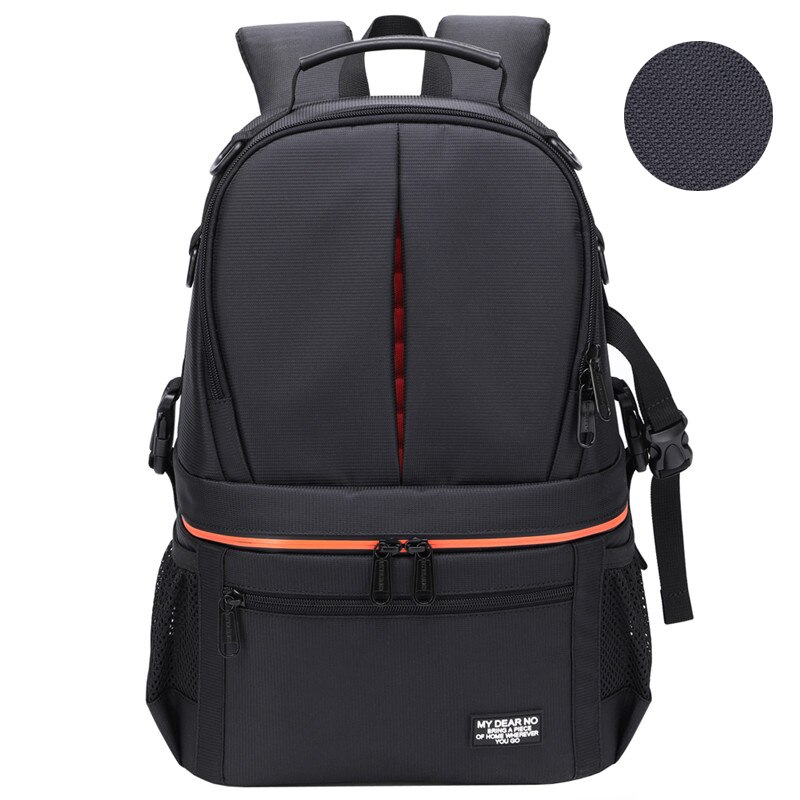 Vanntett kamera dslr skuldre ryggsekk med reflekterende stripe videostativ bæreveske menn kvinner fotografering utendørs reiseposer