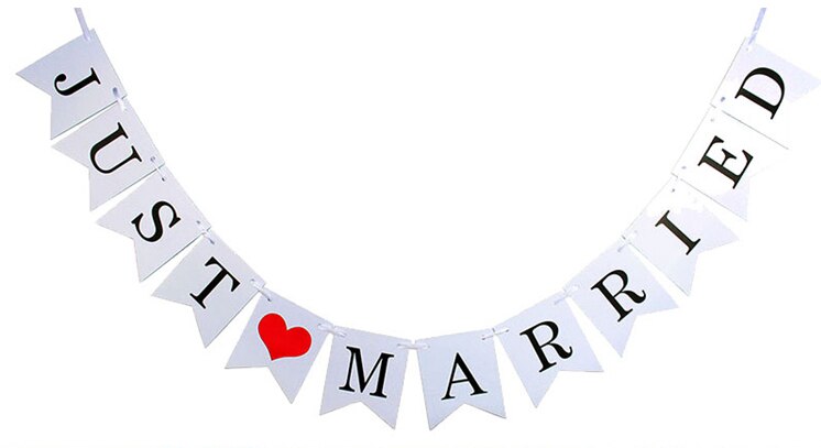 Net Getrouwd Mr Mrs Wedding Banner Garland Party Vlaggen Candy Bar Decoratie Event Levert Confetti Engagement Wedding Gooien: D