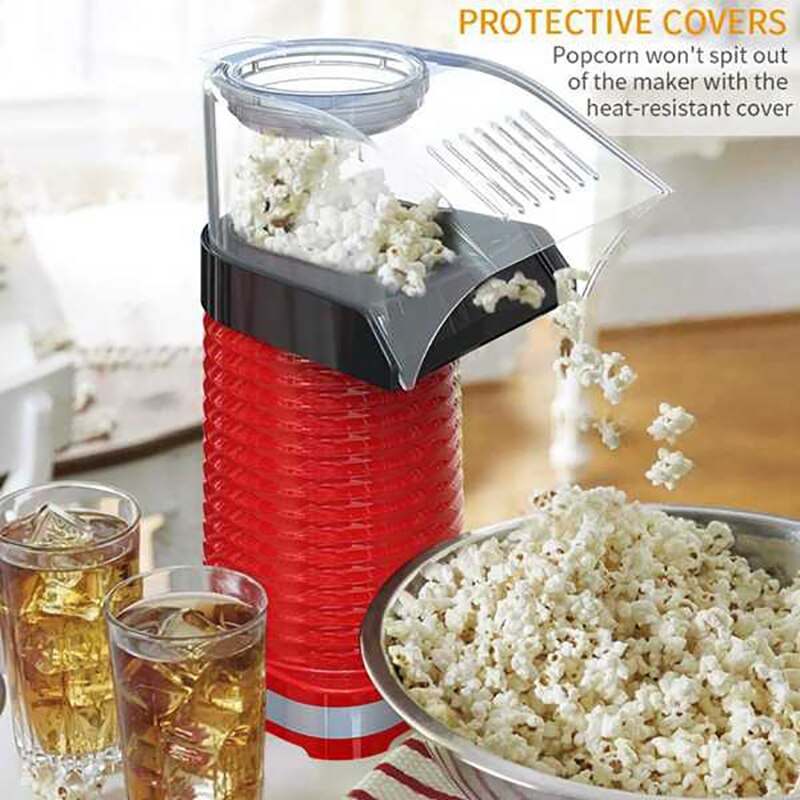 Air Popcorn Poppers Marker,1200W Electric Popcorn Maker with Measuring Cup for Home Party