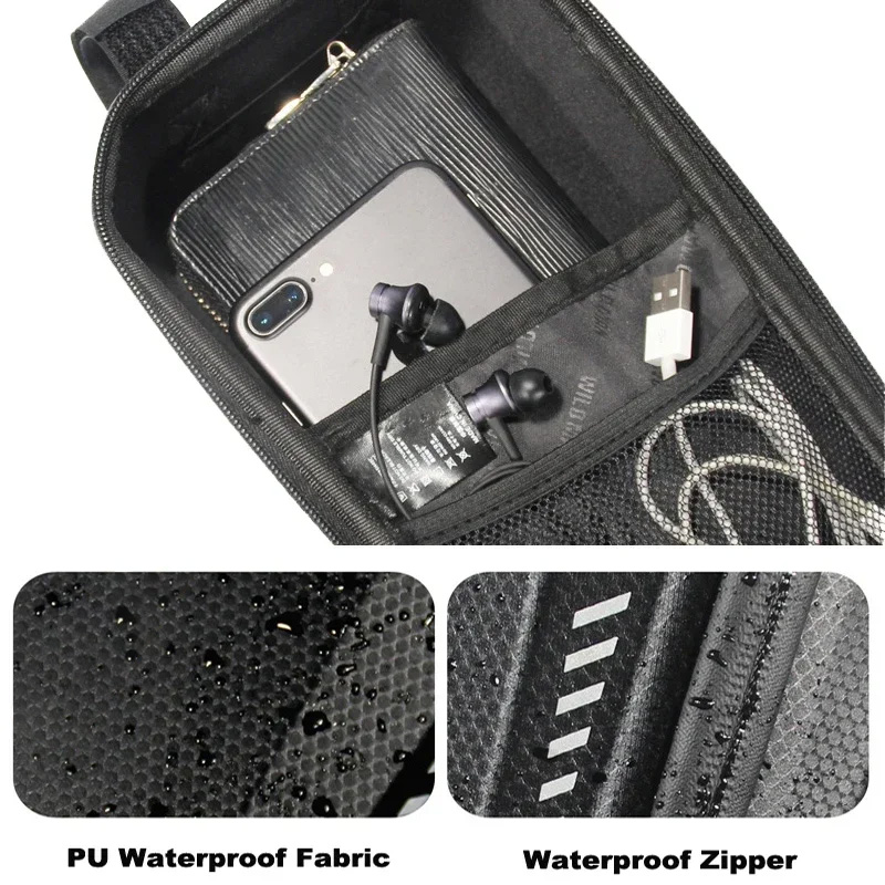 3/2L Fahrrad Gestell Tasche Elektrische Rolle Tasche Organizer Vorderseite Pack Elektrische Rolle Tasche Wasserdichte Fahrzeug Taschen Fahrrad Zubehör