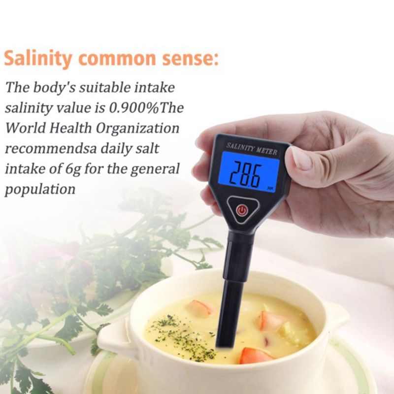 Portable Salinity Meter Salinometer Halometer Salt Gauge Salty Brine Seawater Food Salinity Tester Salt Concentration
