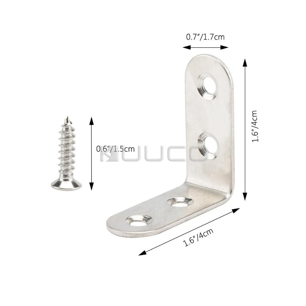 Metalen accessoires/Rvs Hoek Brace Joint/Haakse Beugel/L Vorm Beugel voor schermen/windows /meubels en dus op