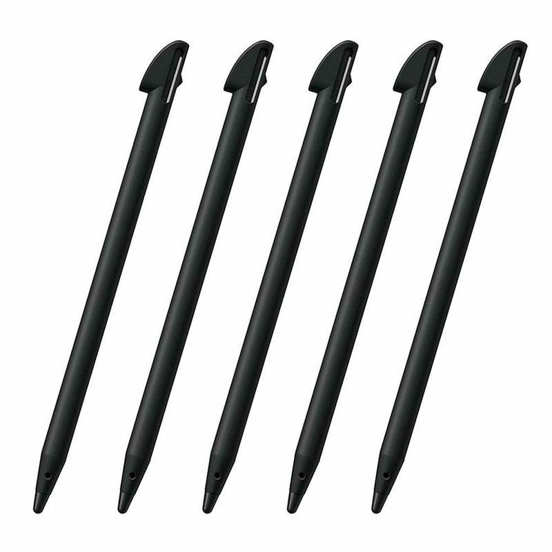 Stylet d&#39;écran en plastique noir pour Nintendo Wii U Pro, 5 pièces, accessoires de jeu