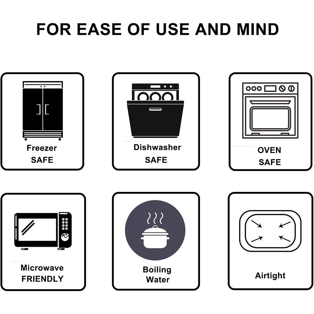 Silicone Food Storage Containers, Food Storage Lunch box Refrigerator Transfer Oven Safe Food Storage Containers With Lids